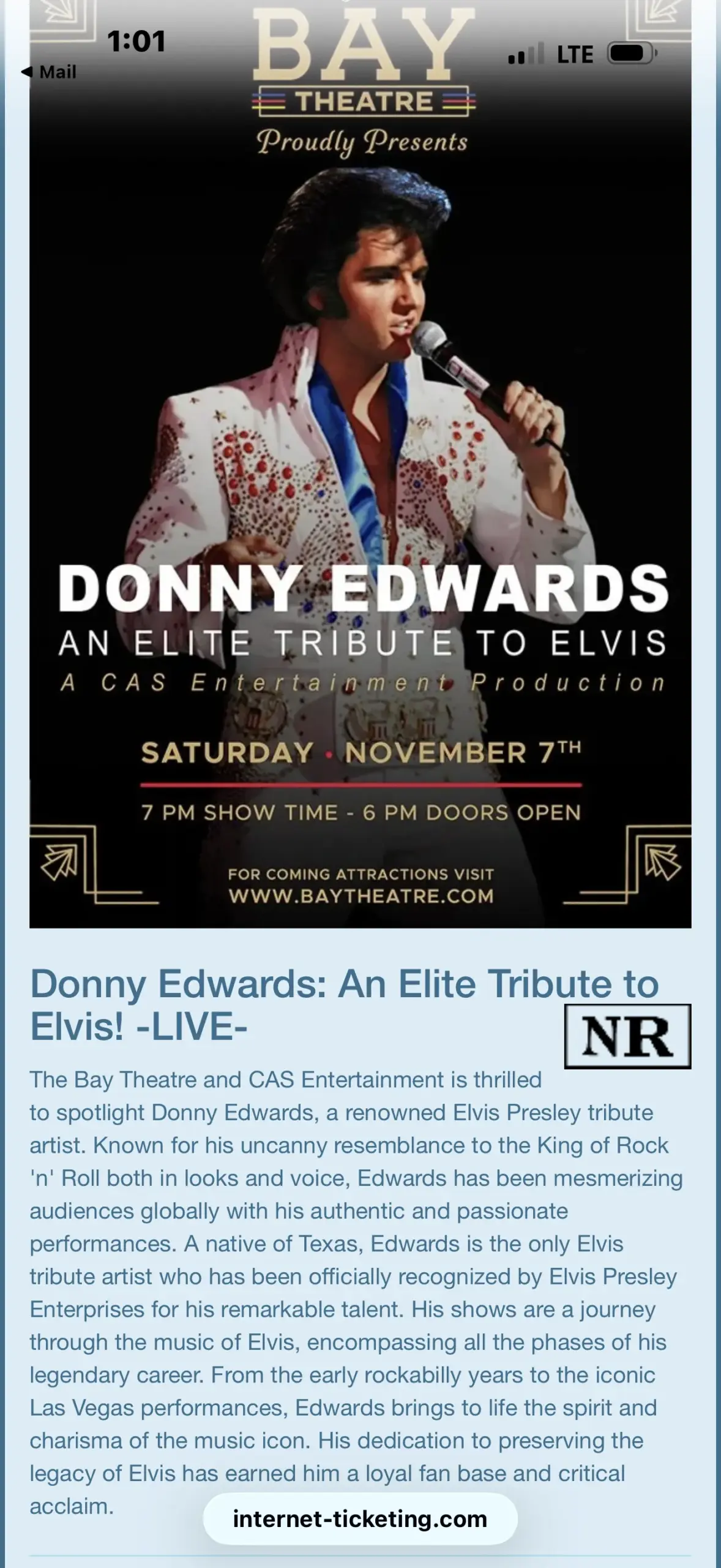 Donny Edwards – An Elite Tribute to Elvis